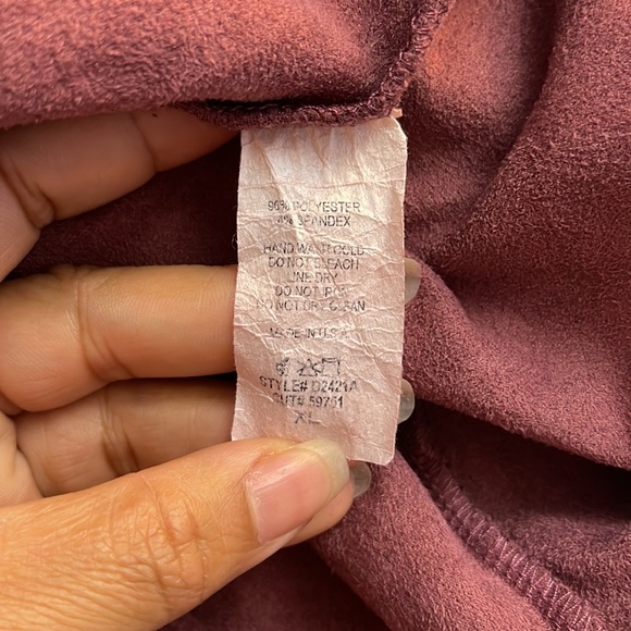 Fashion Nova Women's Sleeveless Suede Dress Size XL in Burgundy Color - Picture 11 of 11